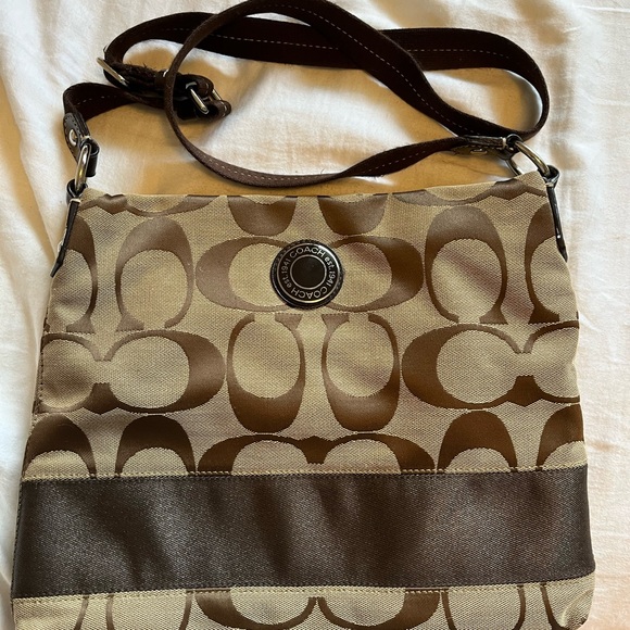 Coach Signature Large Logo Crossbody Bag (large) - Picture 2 of 4